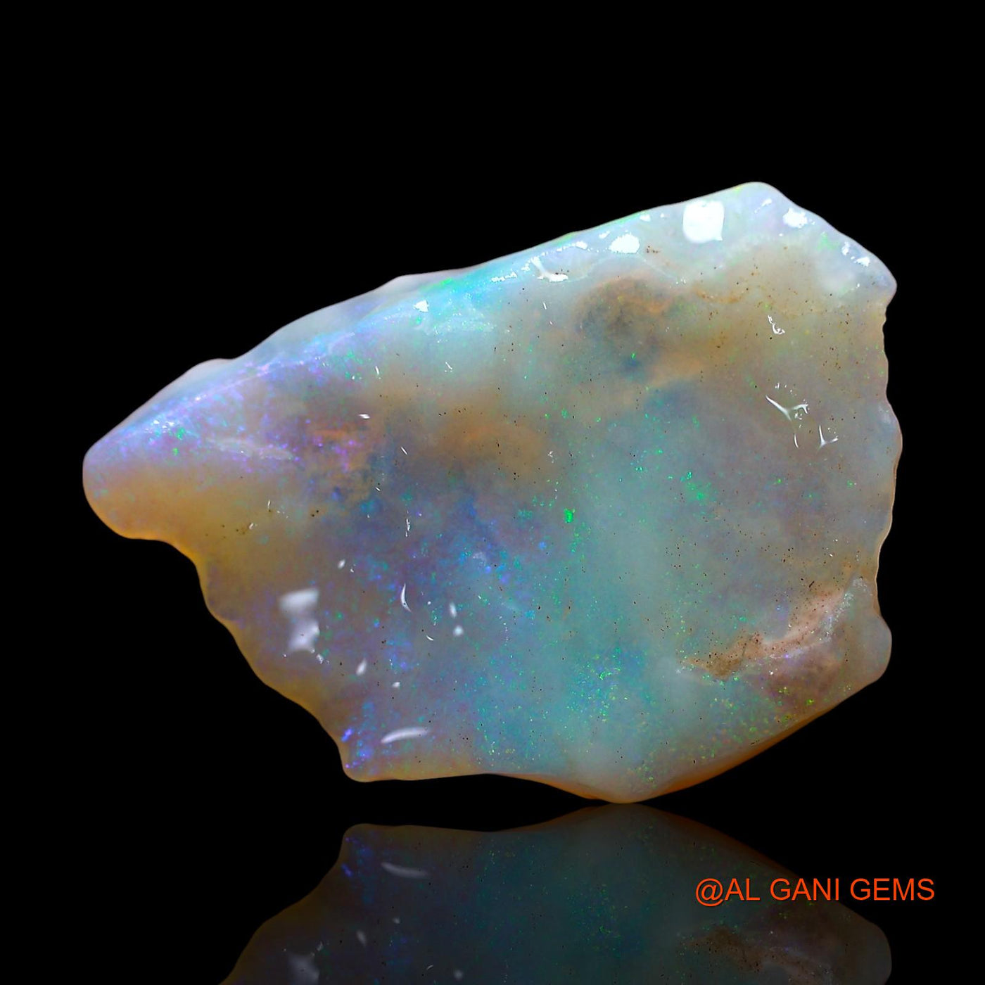 6.00 Cts Natural Australian Fire Opal Loose Gemstone Fancy Rough 22x16x5 mm RE-303