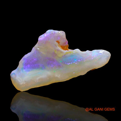 Natural Untreated Fire Opal Loose Gemstone Fancy Rough From Australia 7.00 Cts 25x12x6 mm RE-307