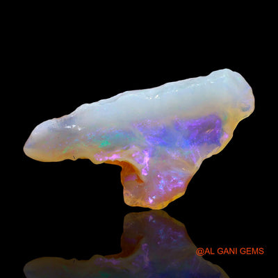 Natural Untreated Fire Opal Loose Gemstone Fancy Rough From Australia 7.00 Cts 25x12x6 mm RE-307