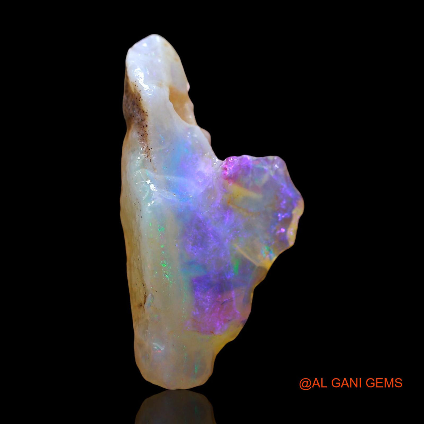 Natural Untreated Fire Opal Loose Gemstone Fancy Rough From Australia 7.00 Cts 25x12x6 mm RE-307