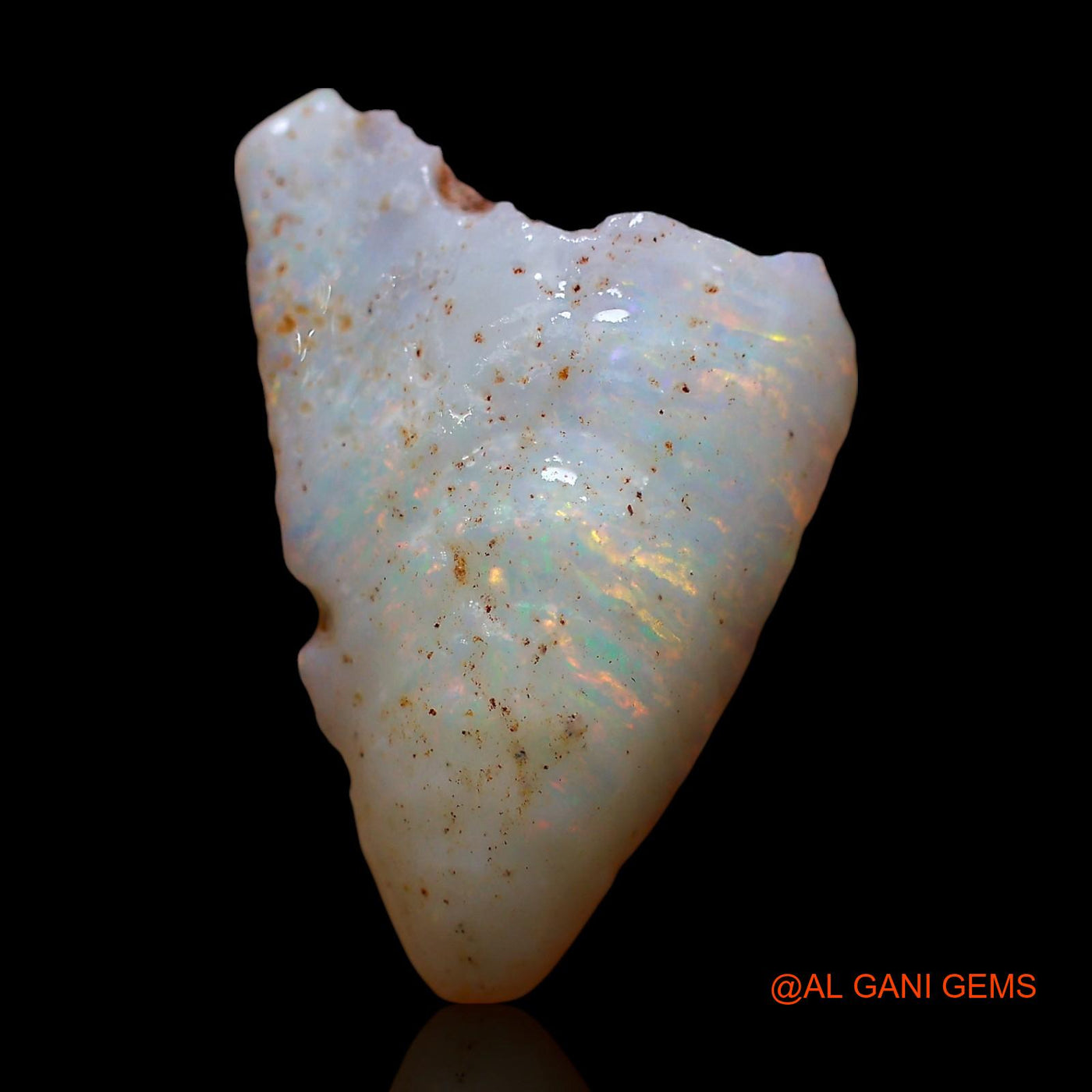 Natural Fire Opal Gemstone 6.00 Cts Loose Fancy Rough From Australia 23x14x5 mm RE-312