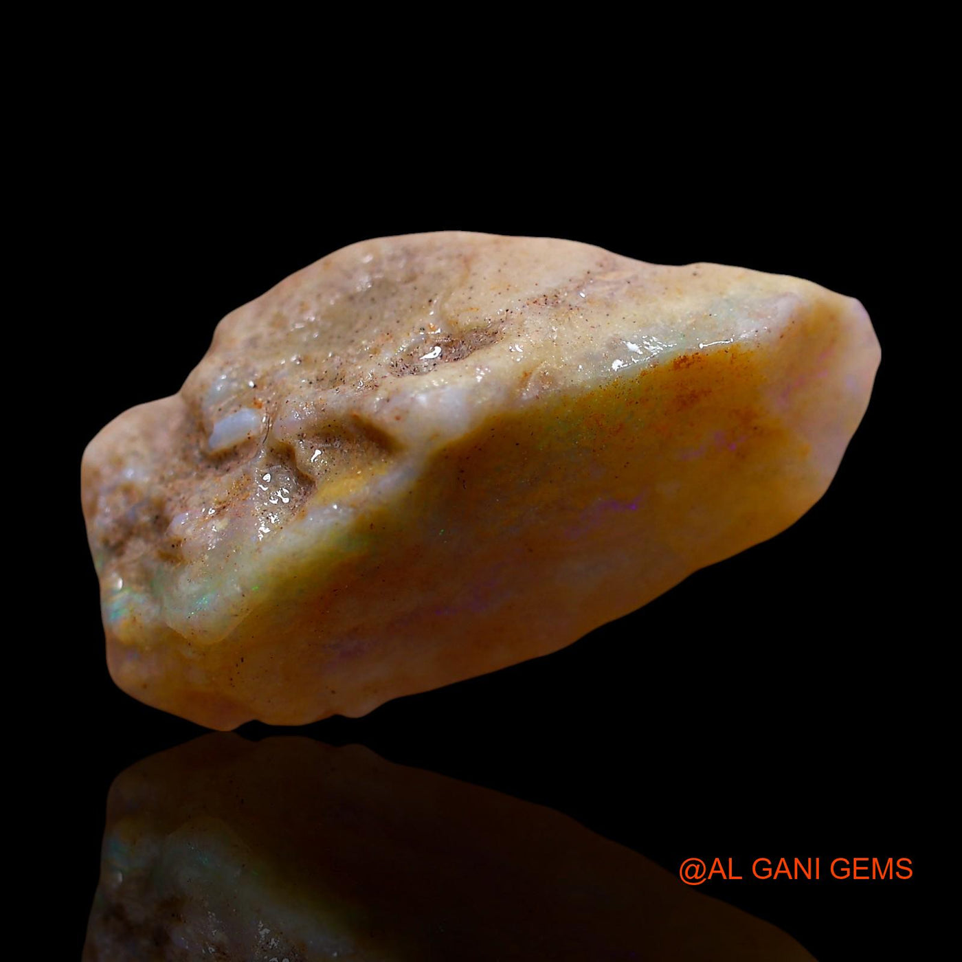 12.00 Cts Natural Australian Fire Opal Fancy Rough Loose Gemstone For Jewelry 24x13x10 mm RE-314