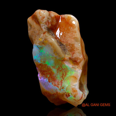 12.00 Cts Natural Australian Fire Opal Loose Gemstone Fancy Rough 21x10x10 mm RE-316