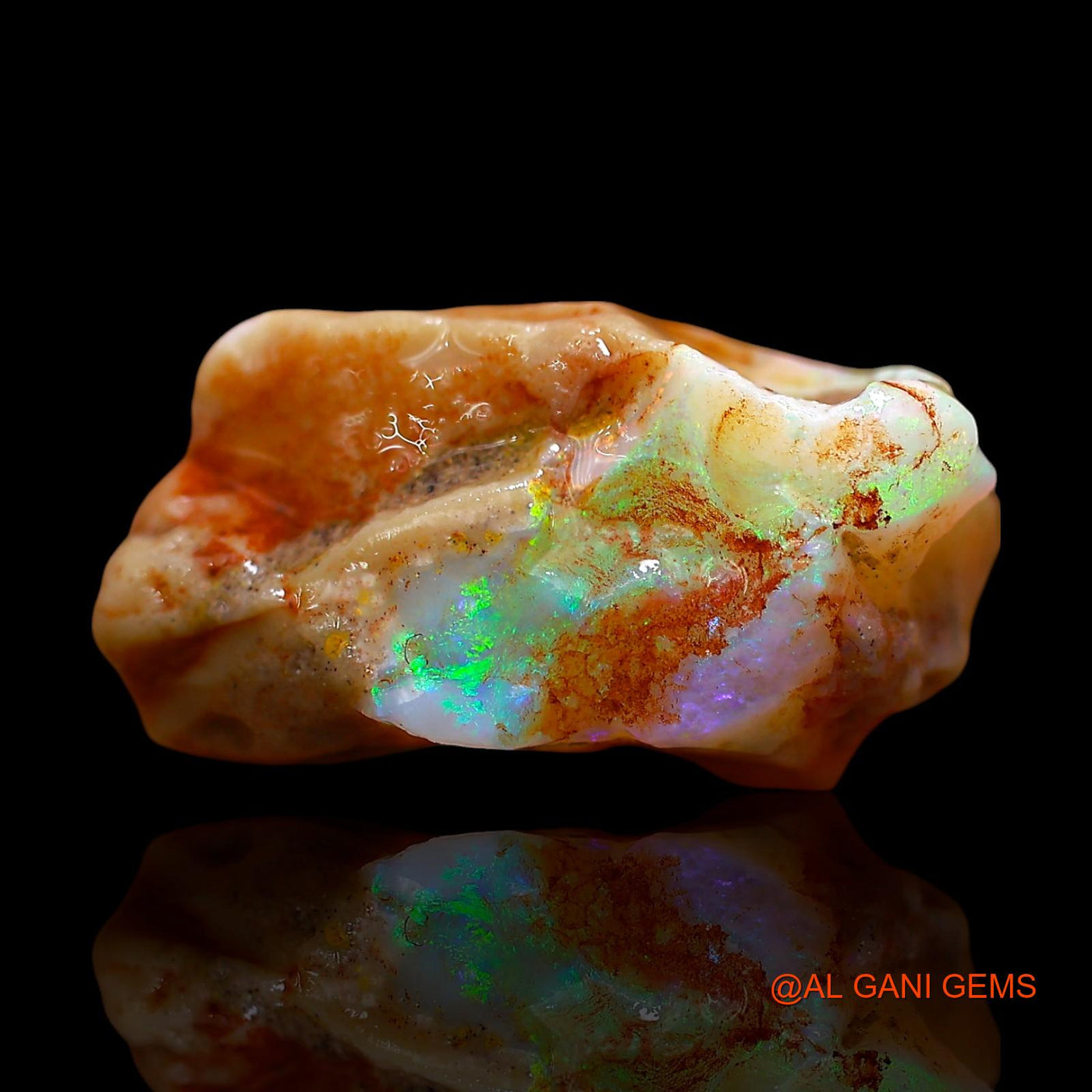 12.00 Cts Natural Australian Fire Opal Loose Gemstone Fancy Rough 21x10x10 mm RE-316