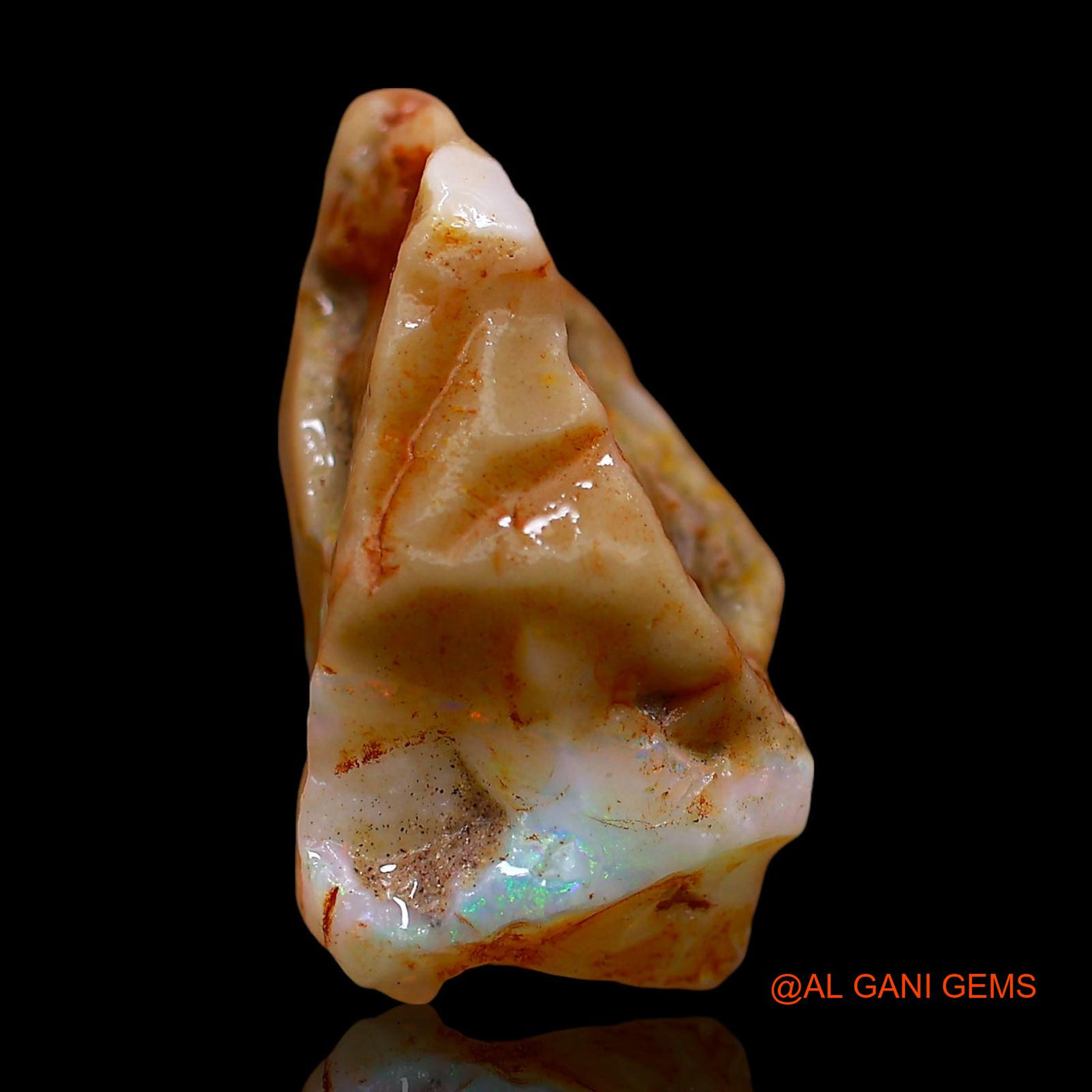 12.00 Cts Natural Australian Fire Opal Loose Gemstone Fancy Rough 21x10x10 mm RE-316