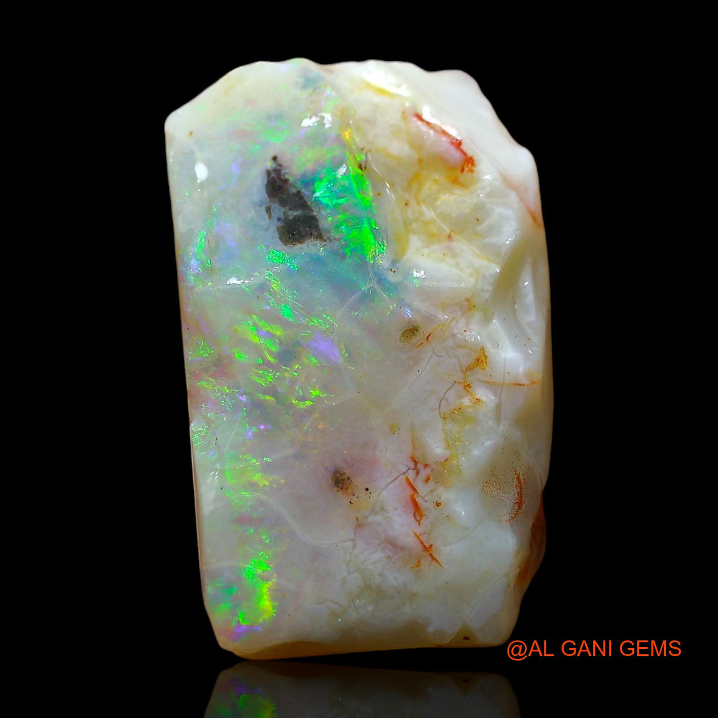 8.00 Cts Natural Australian Fire Opal Fancy Rough Loose Gemstone For Jewelry 19x11x5 mm RE-31