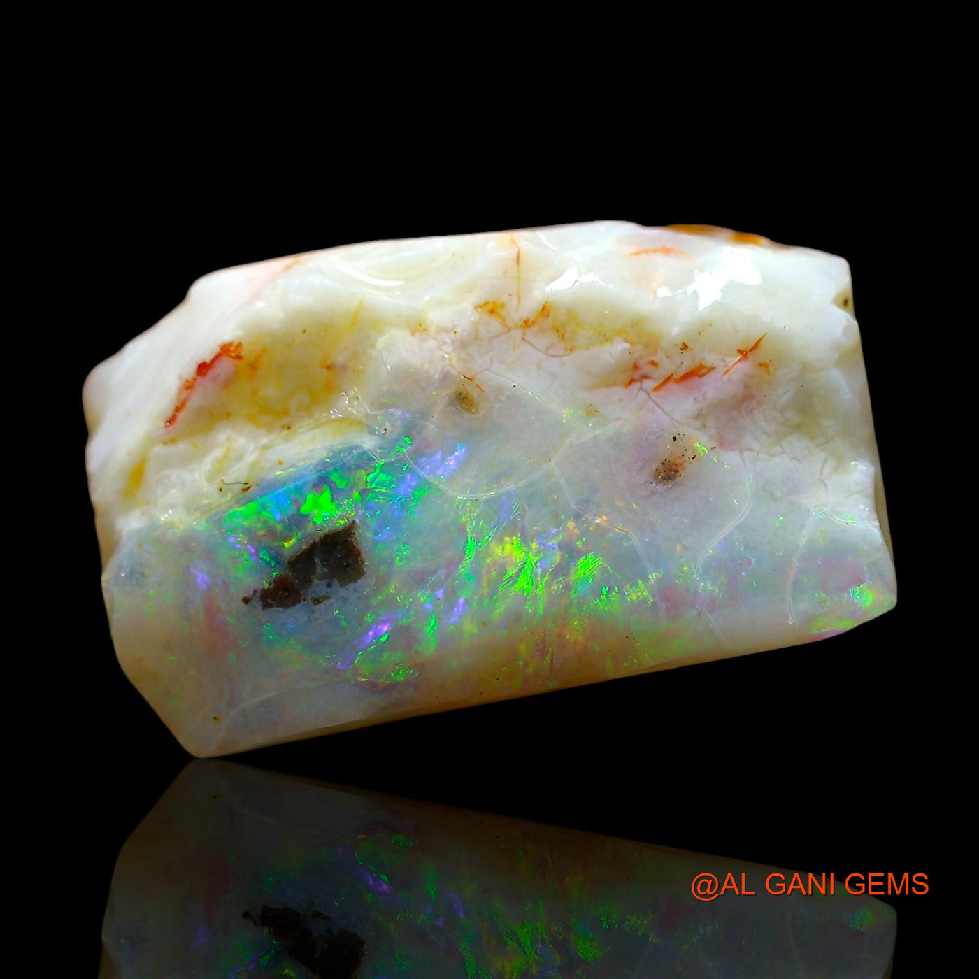 8.00 Cts Natural Australian Fire Opal Fancy Rough Loose Gemstone For Jewelry 19x11x5 mm RE-31
