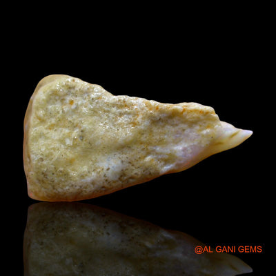 Natural Untreated Fire Opal Loose Gemstone Fancy Rough From Australia 8.00 Cts 22x12x6 mm RE-322