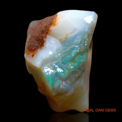 Natural Fire Opal Gemstone 14.00 Cts Loose Fancy Rough From Australia 19x11x7 mm RE-327