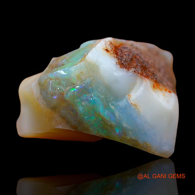 Natural Fire Opal Gemstone 14.00 Cts Loose Fancy Rough From Australia 19x11x7 mm RE-327
