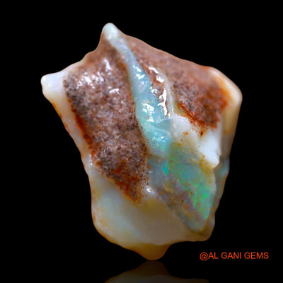 Natural Fire Opal Gemstone 14.00 Cts Loose Fancy Rough From Australia 19x11x7 mm RE-327