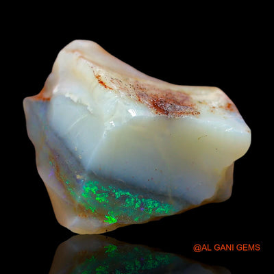 Natural Fire Opal Gemstone 14.00 Cts Loose Fancy Rough From Australia 19x11x7 mm RE-327