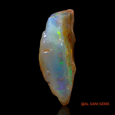 Natural Fire Opal Gemstone 8.00 Cts Loose Fancy Rough From Australia 19x15x7 mm RE-328