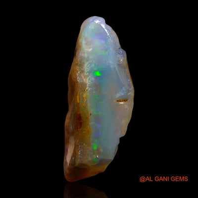 Natural Fire Opal Gemstone 8.00 Cts Loose Fancy Rough From Australia 19x15x7 mm RE-328