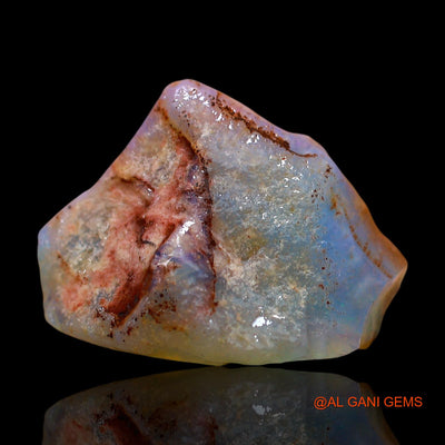 Natural Fire Opal Gemstone 8.00 Cts Loose Fancy Rough From Australia 19x15x7 mm RE-328