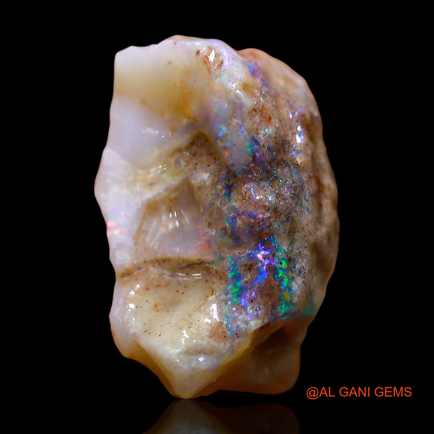 11.00 Cts Unheated Australian Fire Opal Loose Gemstone Fancy Rough Natural 17x12x10 mm RE-329