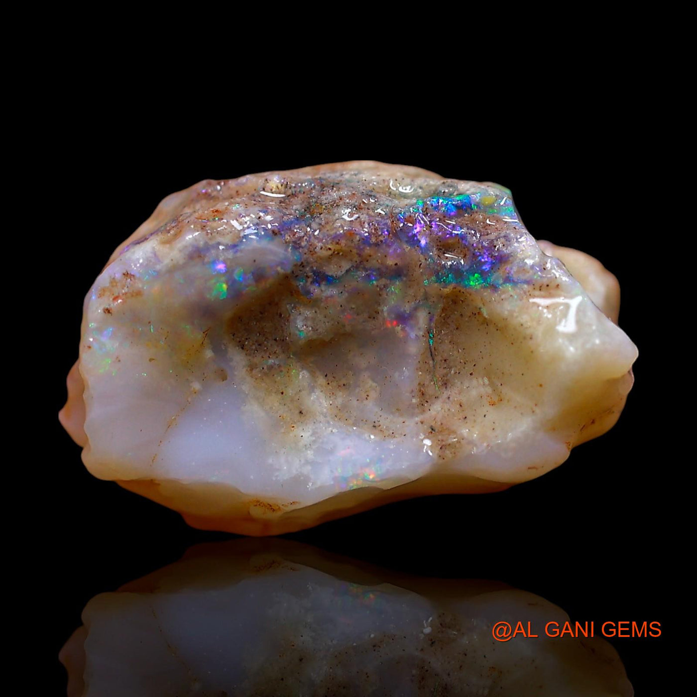 11.00 Cts Unheated Australian Fire Opal Loose Gemstone Fancy Rough Natural 17x12x10 mm RE-329