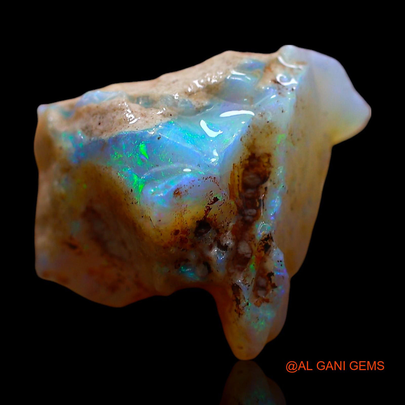 7.00 Cts Unheated Australian Fire Opal Loose Gemstone Fancy Rough Natural 17x13x9 mm RE-330