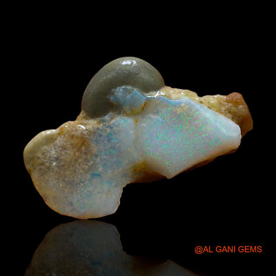 Natural Fire Opal Gemstone 6.00 Cts Loose Fancy Rough From Australia 22x13x5 mm RE-331