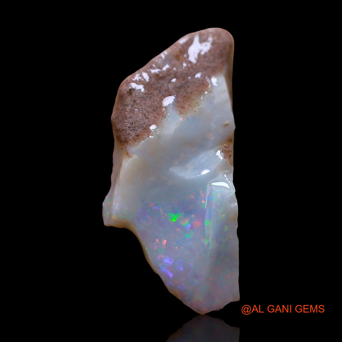 Natural Fire Opal Gemstone 4.00 Cts Loose Fancy Rough From Australia 22x10x4 mm RE-333