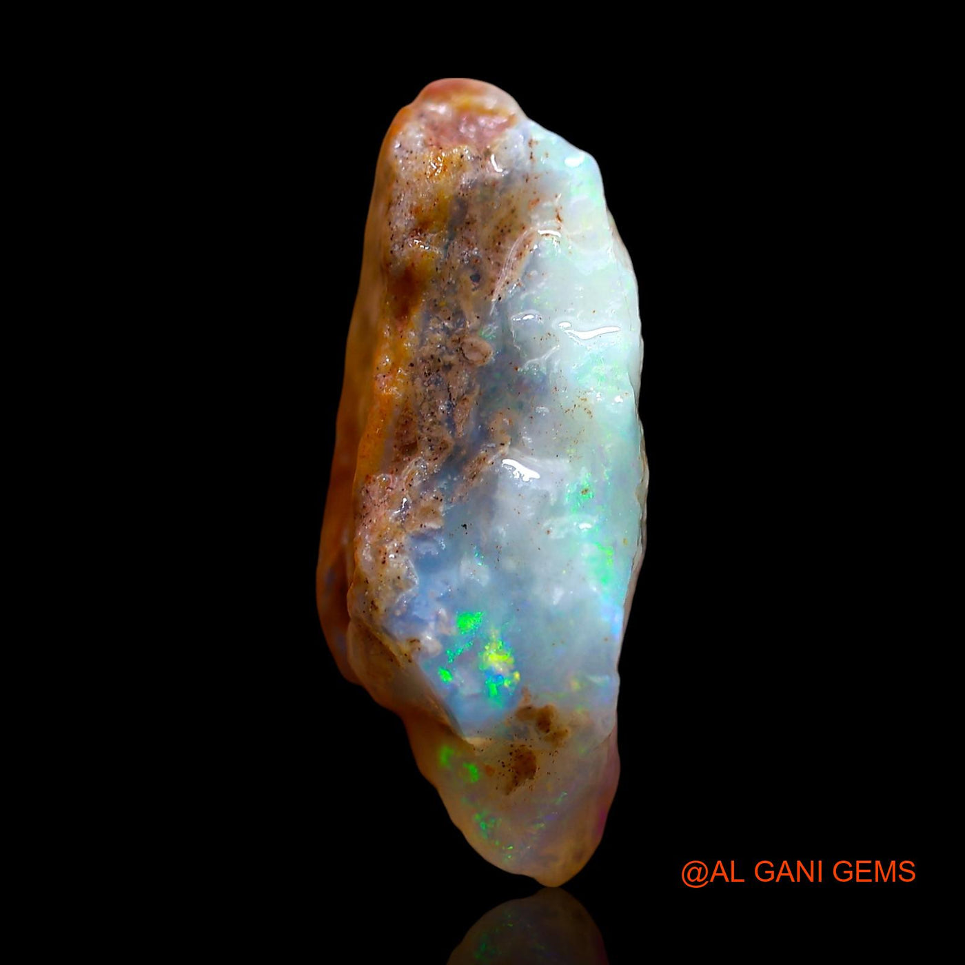 7.00 Cts Natural Australian Fire Opal Loose Gemstone Fancy Rough 20x11x7 mm RE-334