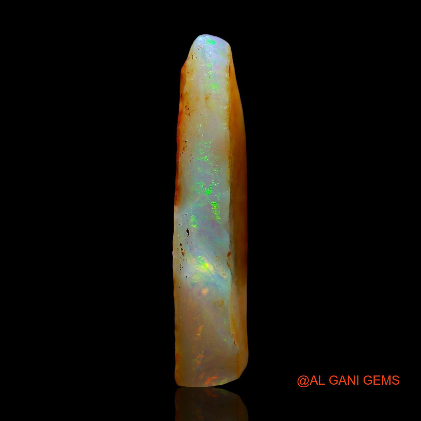 5.00 Cts Natural Australian Fire Opal Loose Gemstone Fancy Rough 19x11x3 mm RE-336