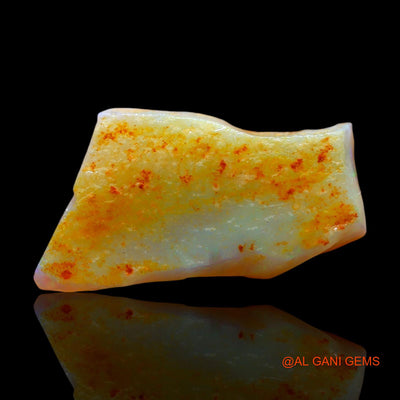 5.00 Cts Natural Australian Fire Opal Loose Gemstone Fancy Rough 19x11x3 mm RE-336