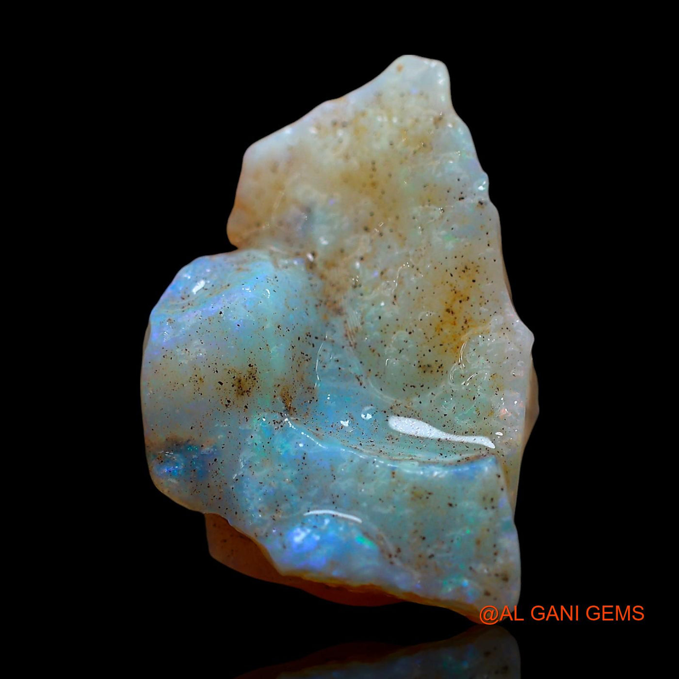 5.00 Cts Natural Australian Fire Opal Loose Gemstone Fancy Rough 18x12x6 mm RE-339