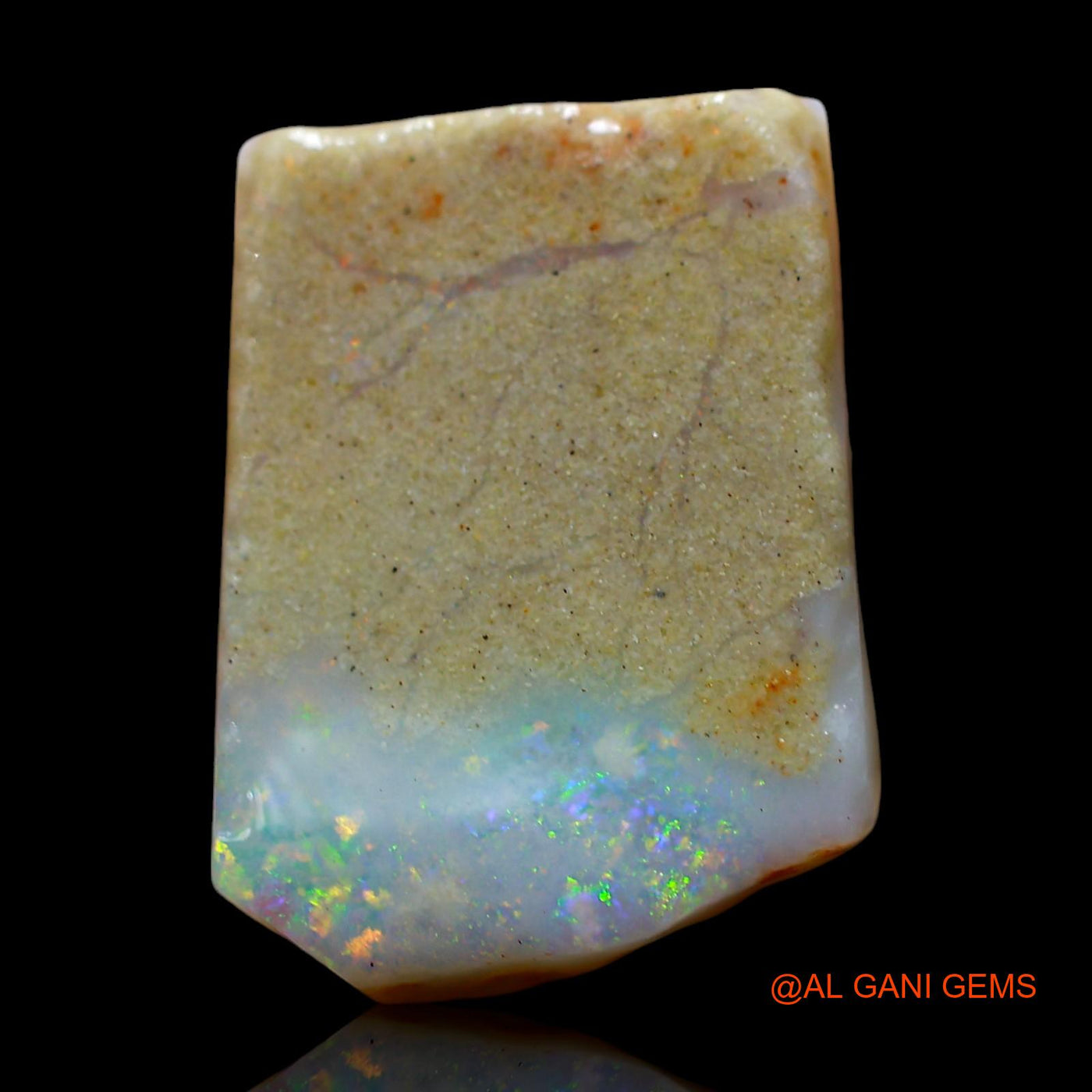 6.00 Cts Natural Australian Fire Opal Loose Gemstone Fancy Rough 18x13x3 mm RE-33