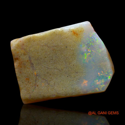 6.00 Cts Natural Australian Fire Opal Loose Gemstone Fancy Rough 18x13x3 mm RE-33