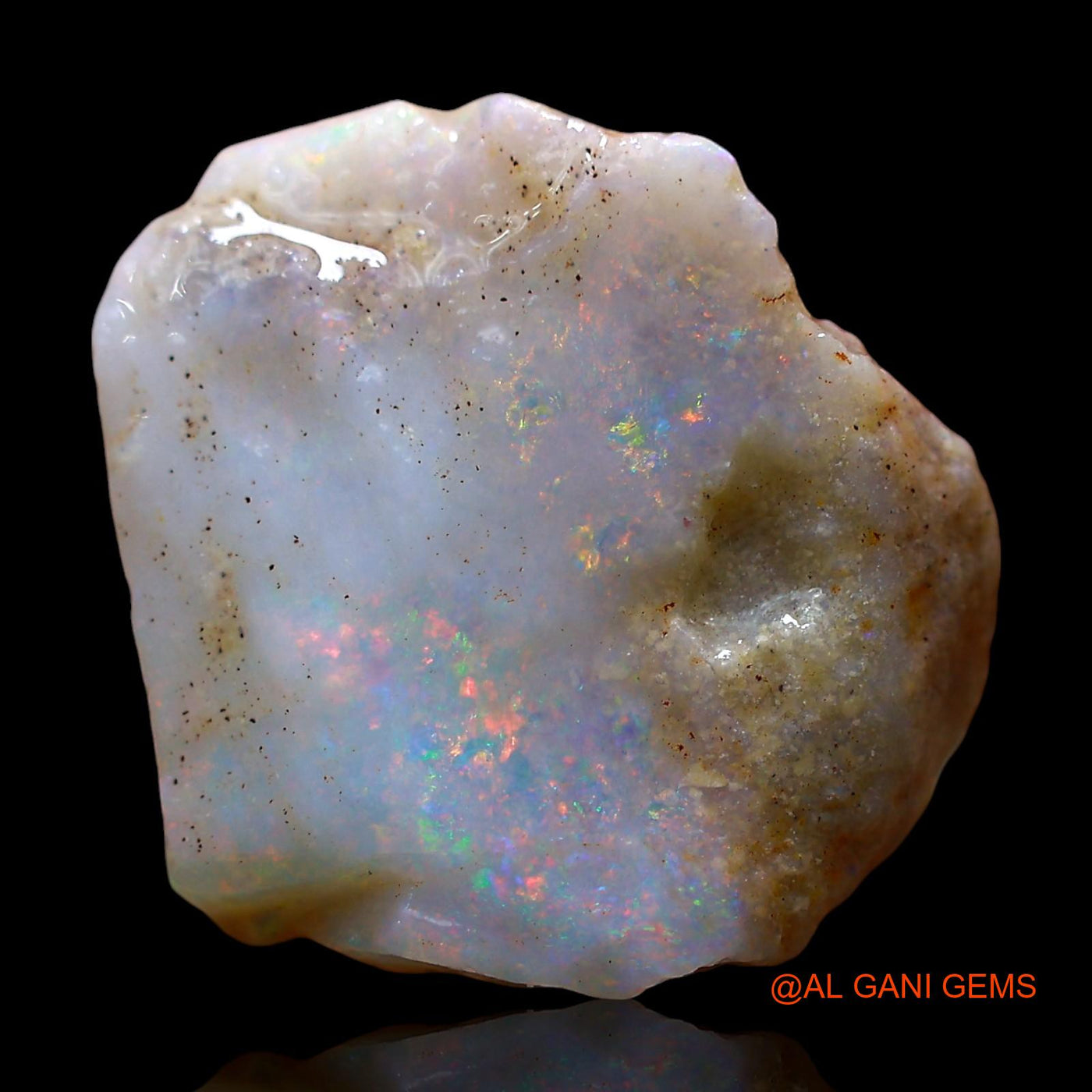 7.00 Cts Natural Australian Fire Opal Loose Gemstone Fancy Rough 14x14x6 mm RE-342
