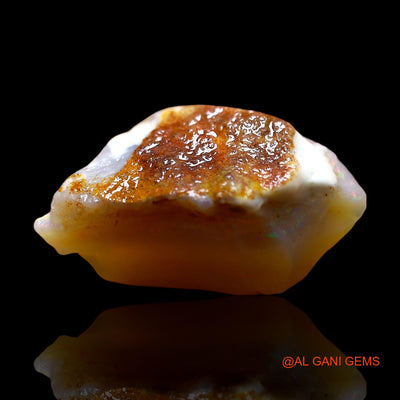 Natural Untreated Fire Opal Loose Gemstone Fancy Rough From Australia 8.00 Cts 19x9x10 mm RE-344