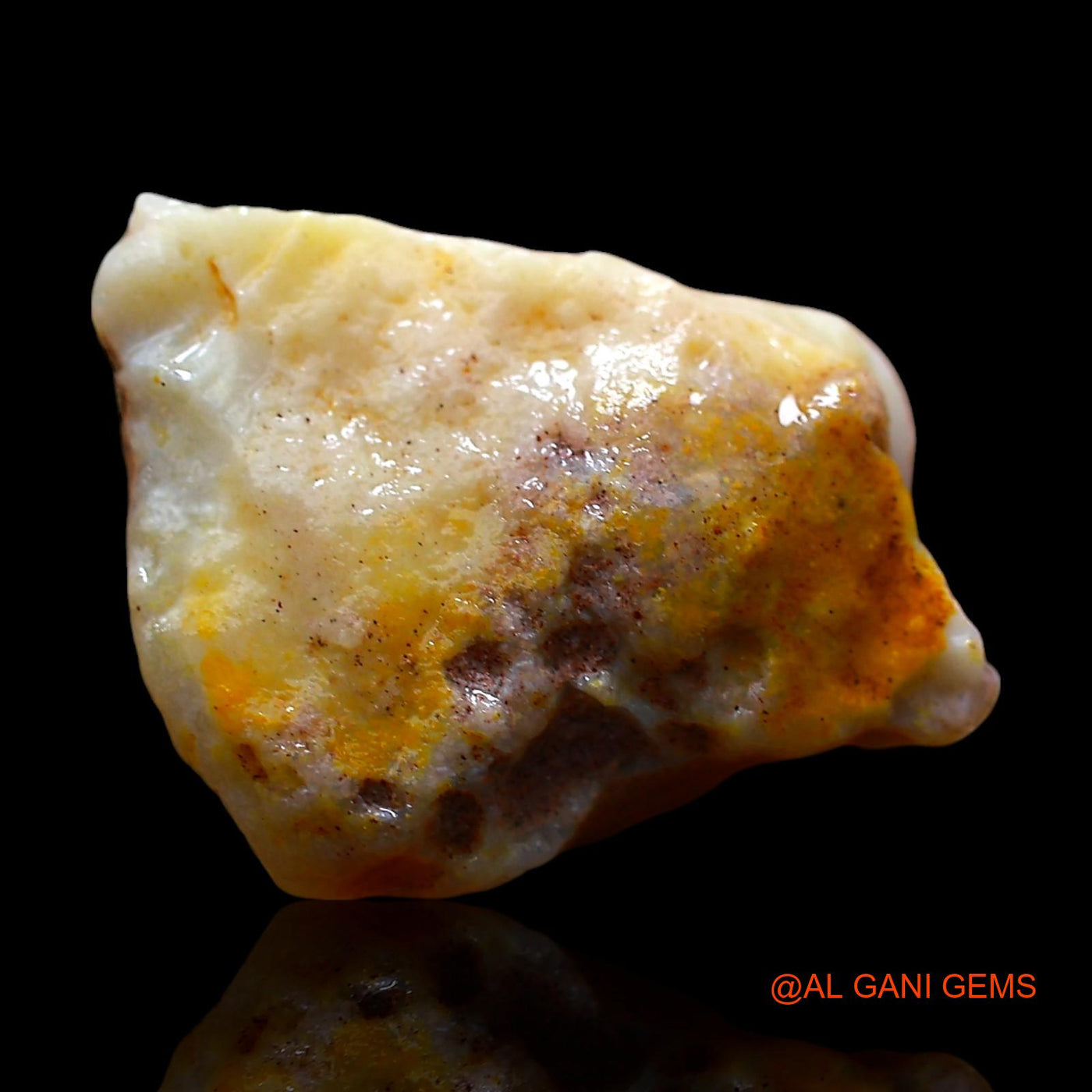 8.00 Cts Natural Australian Fire Opal Loose Gemstone Fancy Rough 18x12x8 mm RE-346