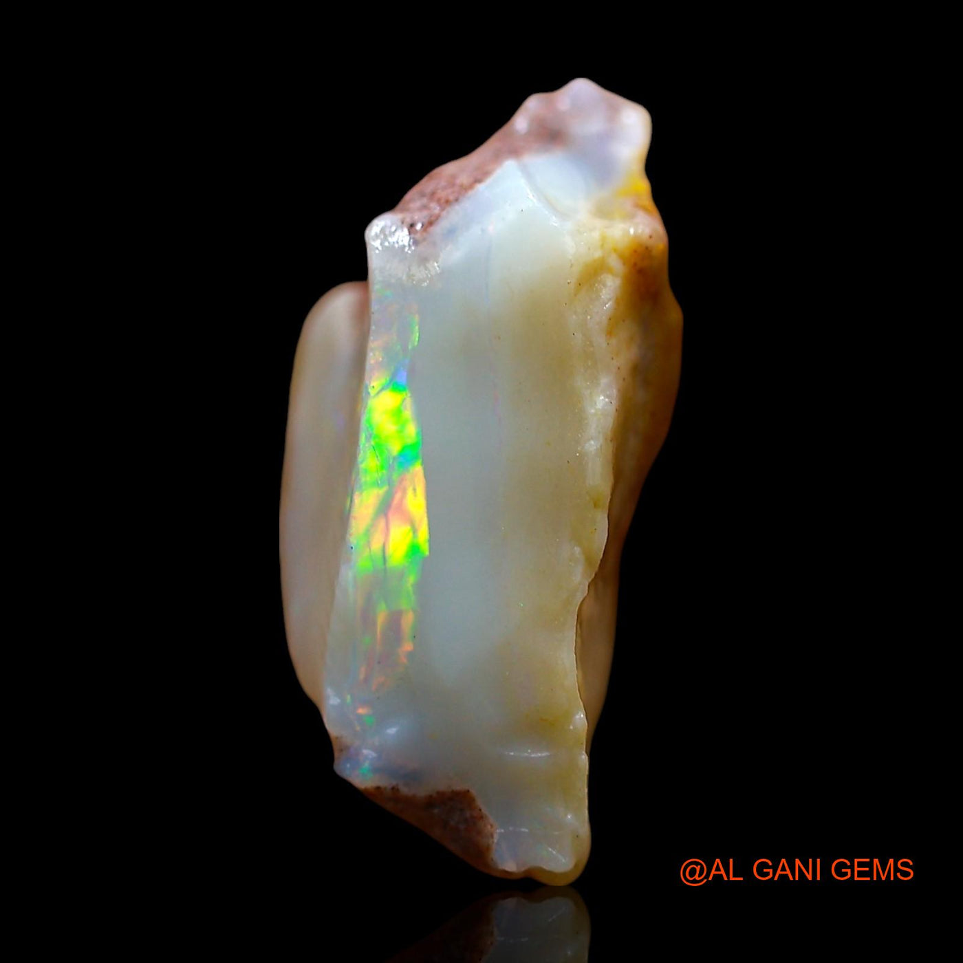 8.00 Cts Natural Australian Fire Opal Loose Gemstone Fancy Rough 18x12x8 mm RE-346