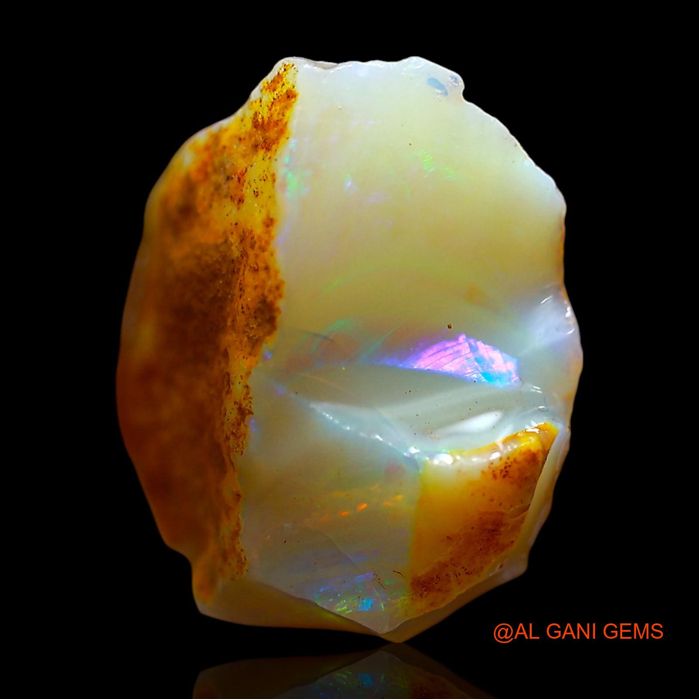 10.00 Cts Natural Australian Fire Opal Fancy Rough Loose Gemstone For Jewelry 13x13x8 mm RE-349