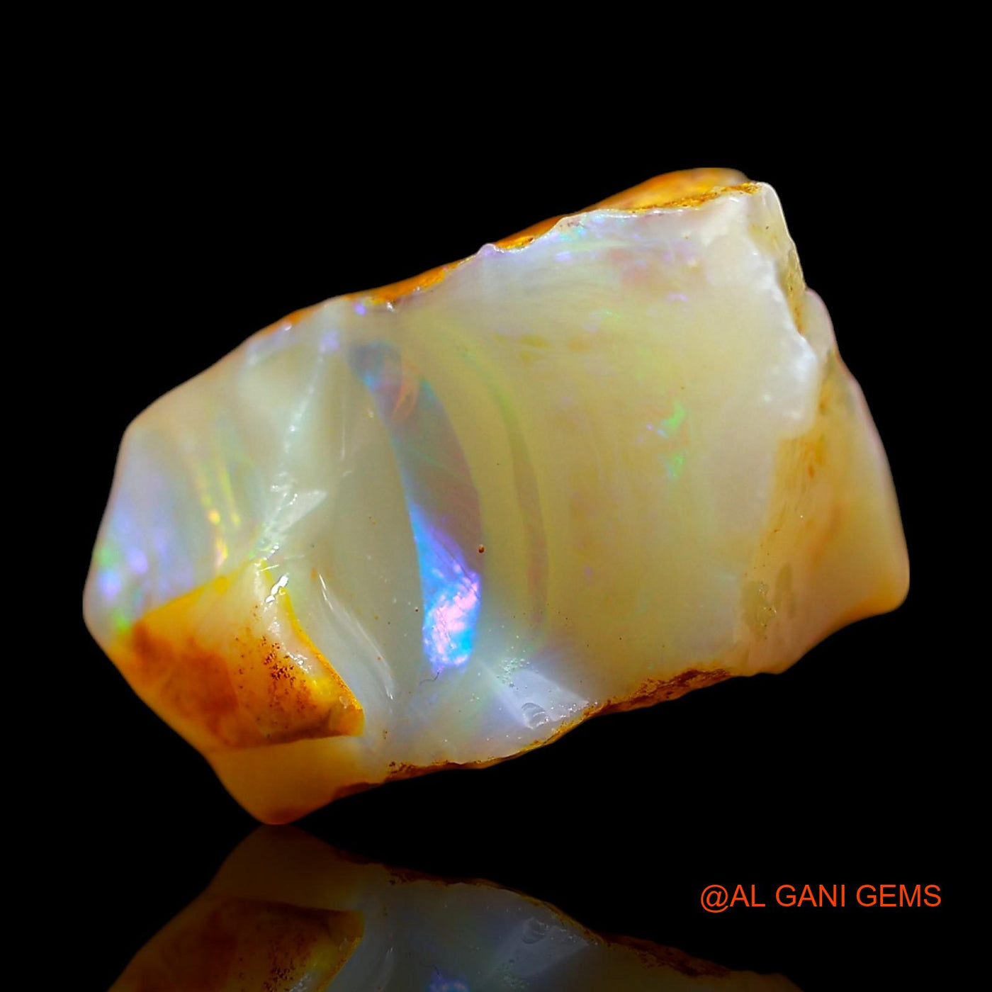 10.00 Cts Natural Australian Fire Opal Fancy Rough Loose Gemstone For Jewelry 13x13x8 mm RE-349