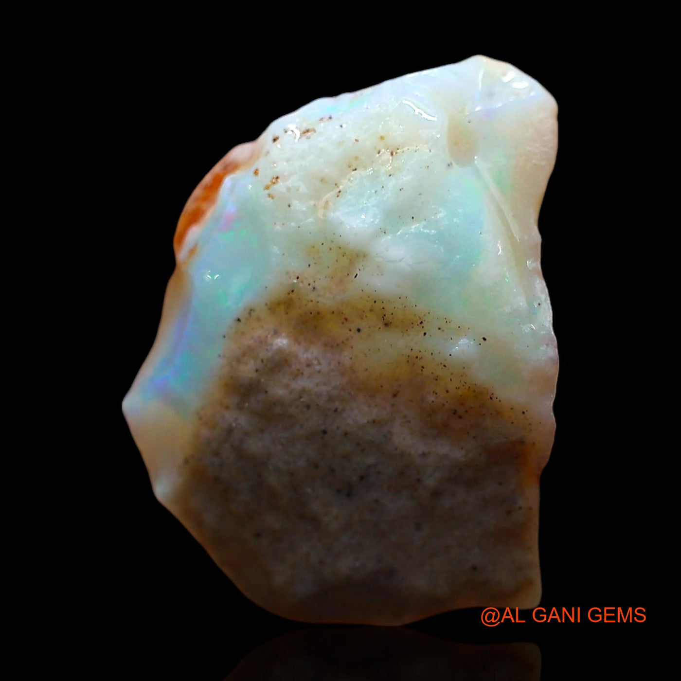 Natural Untreated Fire Opal Loose Gemstone Fancy Rough From Australia 6.00 Cts 17x11x6 mm RE-359