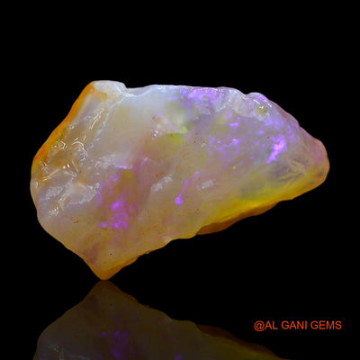 Natural Untreated Fire Opal Loose Gemstone Fancy Rough From Australia 7.00 Cts 15x11x9 mm RE-370