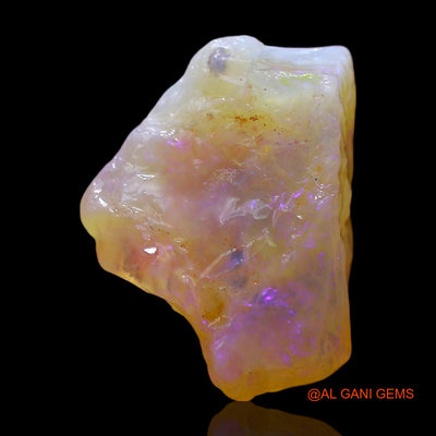 Natural Untreated Fire Opal Loose Gemstone Fancy Rough From Australia 7.00 Cts 15x11x9 mm RE-370