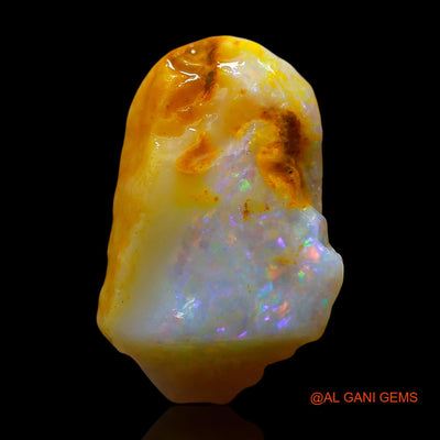 5.00 Cts Natural Australian Fire Opal Loose Gemstone Fancy Rough 16x11x6 mm RE-371