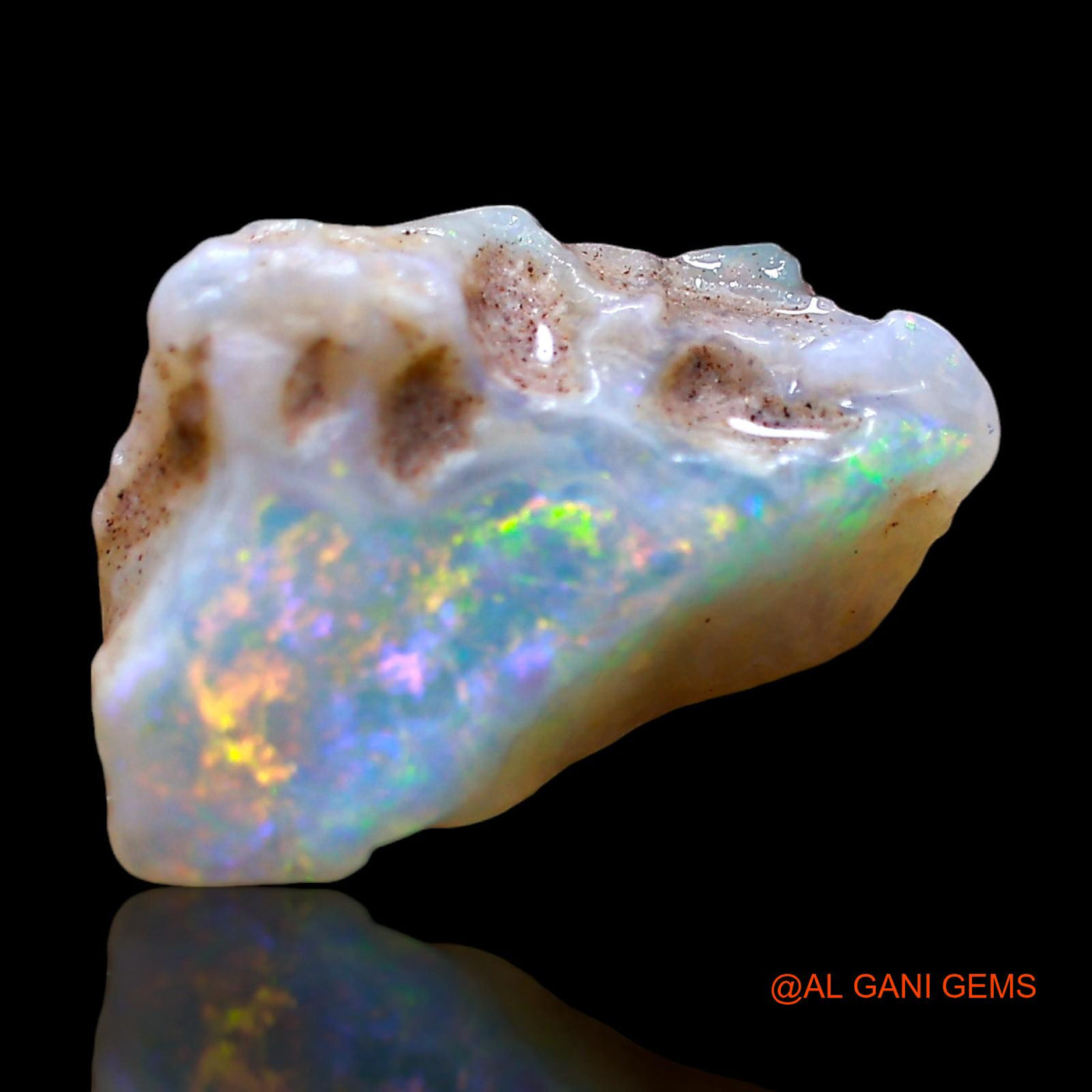 5.00 Cts Natural Australian Fire Opal Loose Gemstone Fancy Rough 16x11x7 mm RE-373