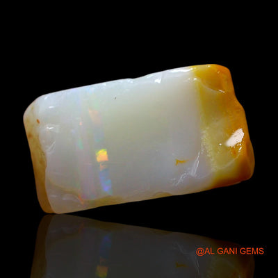 7.00 Cts Natural Australian Fire Opal Loose Gemstone Fancy Rough 17x10x8 mm RE-379
