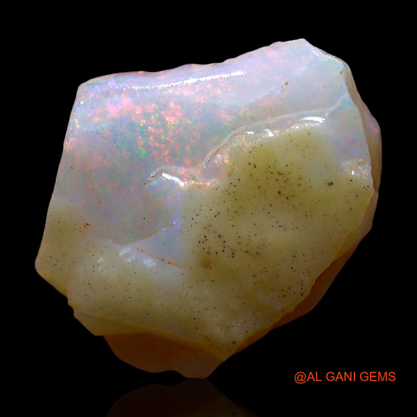 4.00 Cts Unheated Australian Fire Opal Loose Gemstone Fancy Rough Natural 15x13x3 mm RE-382