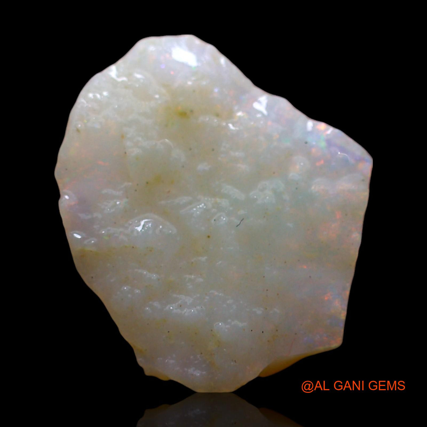 4.00 Cts Unheated Australian Fire Opal Loose Gemstone Fancy Rough Natural 15x13x3 mm RE-382