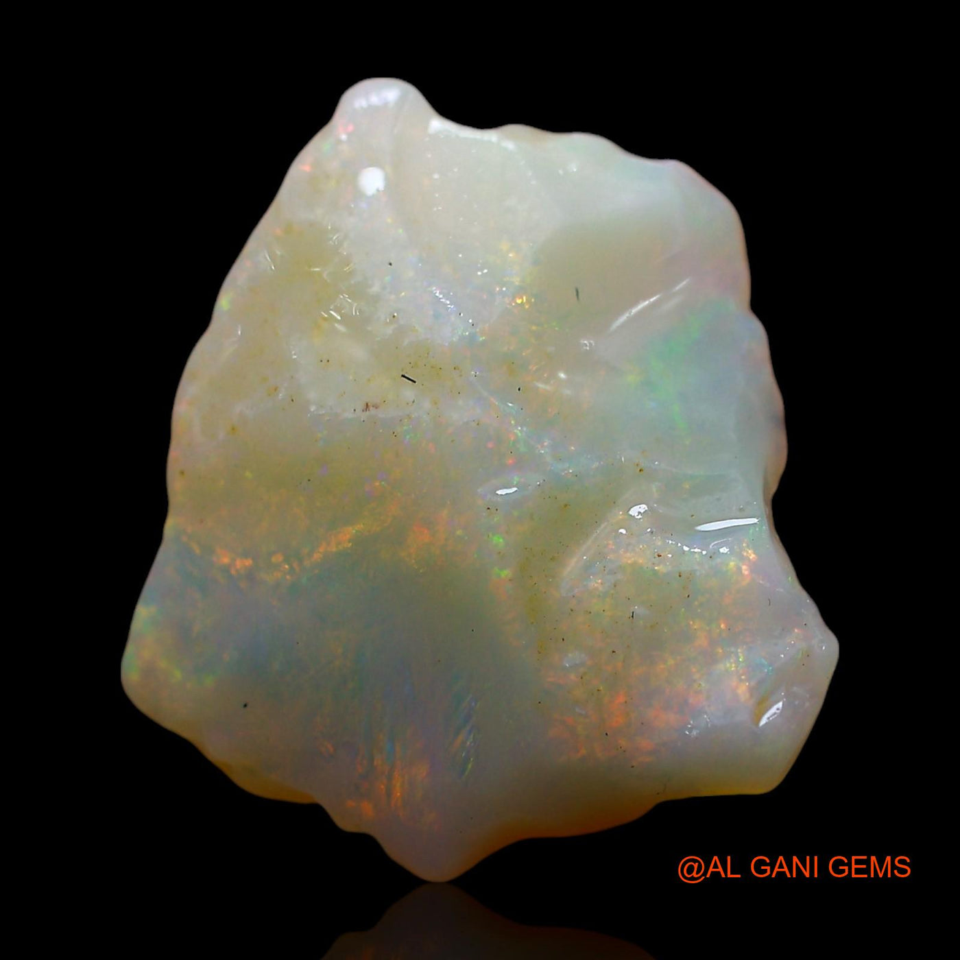 4.00 Cts Natural Australian Fire Opal Fancy Rough Loose Gemstone For Jewelry 15x14x5 mm RE-383