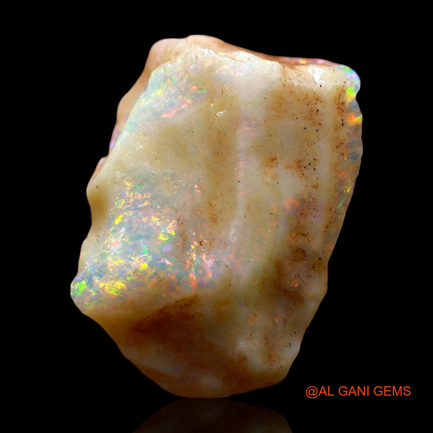 4.00 Cts Natural Australian Fire Opal Loose Gemstone Fancy Rough 15x10x5 mm RE-393