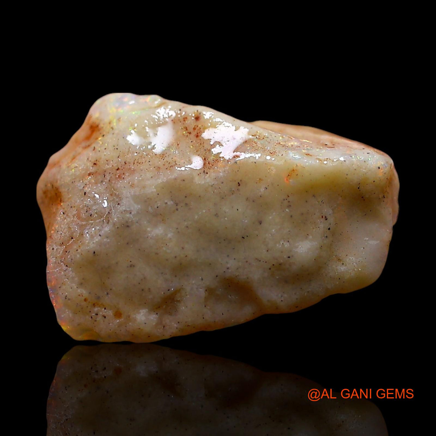 4.00 Cts Natural Australian Fire Opal Loose Gemstone Fancy Rough 15x10x5 mm RE-393