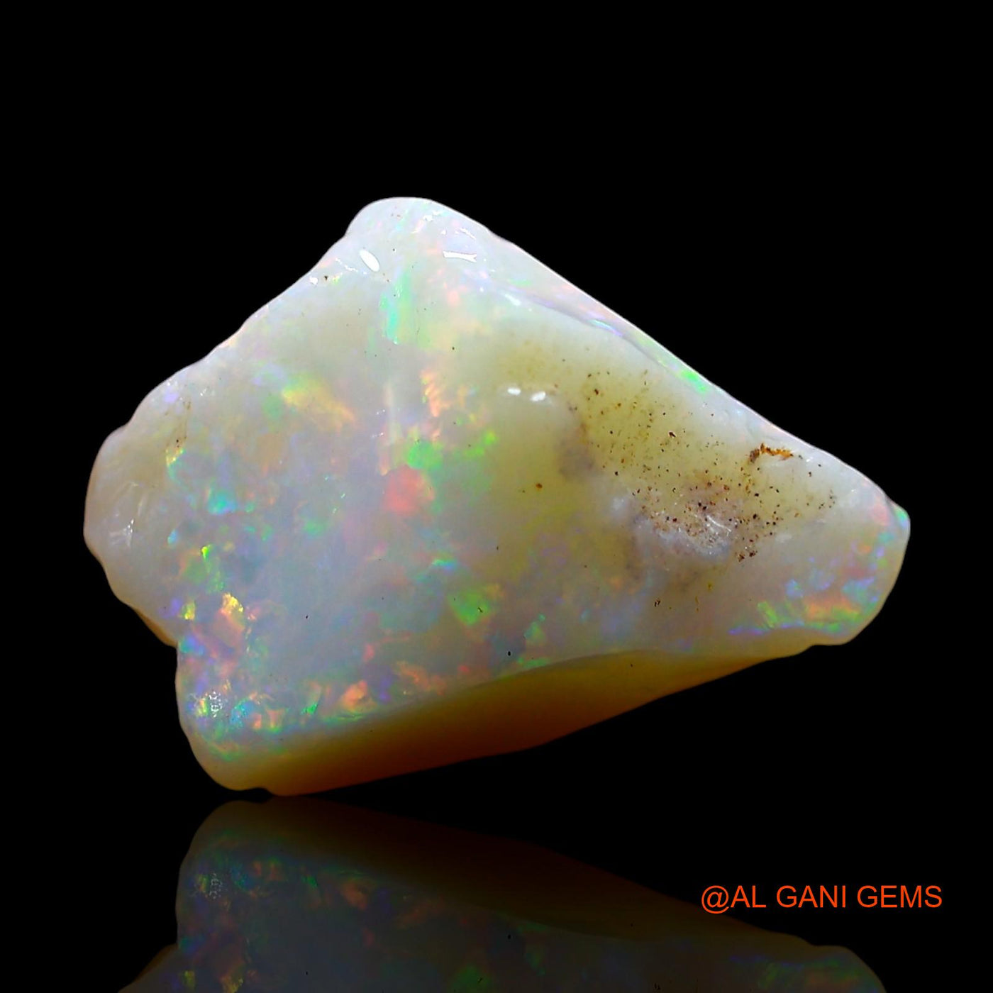 Natural Fire Opal Gemstone 5.00 Cts Loose Fancy Rough From Australia 16x11x7 mm RE-394