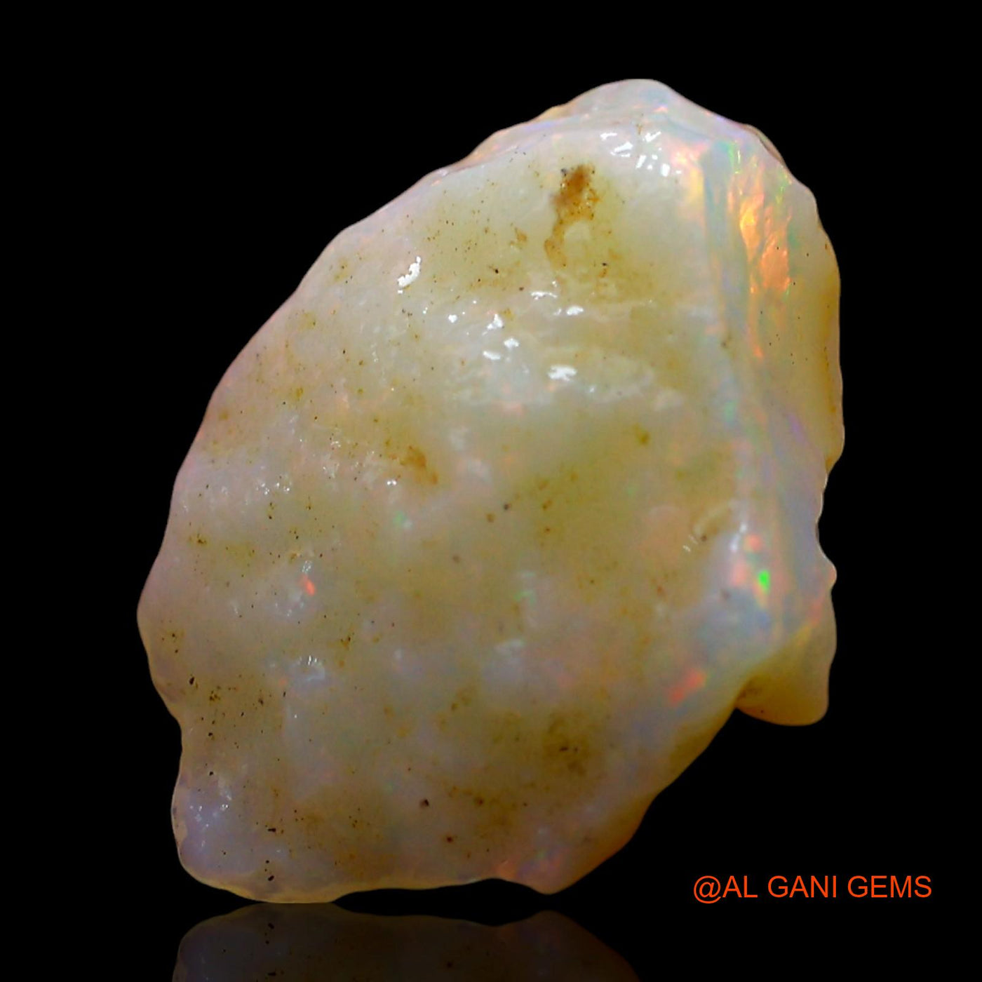Natural Untreated Fire Opal Loose Gemstone Fancy Rough From Australia 3.00 Cts 15x11x5 mm RE-396