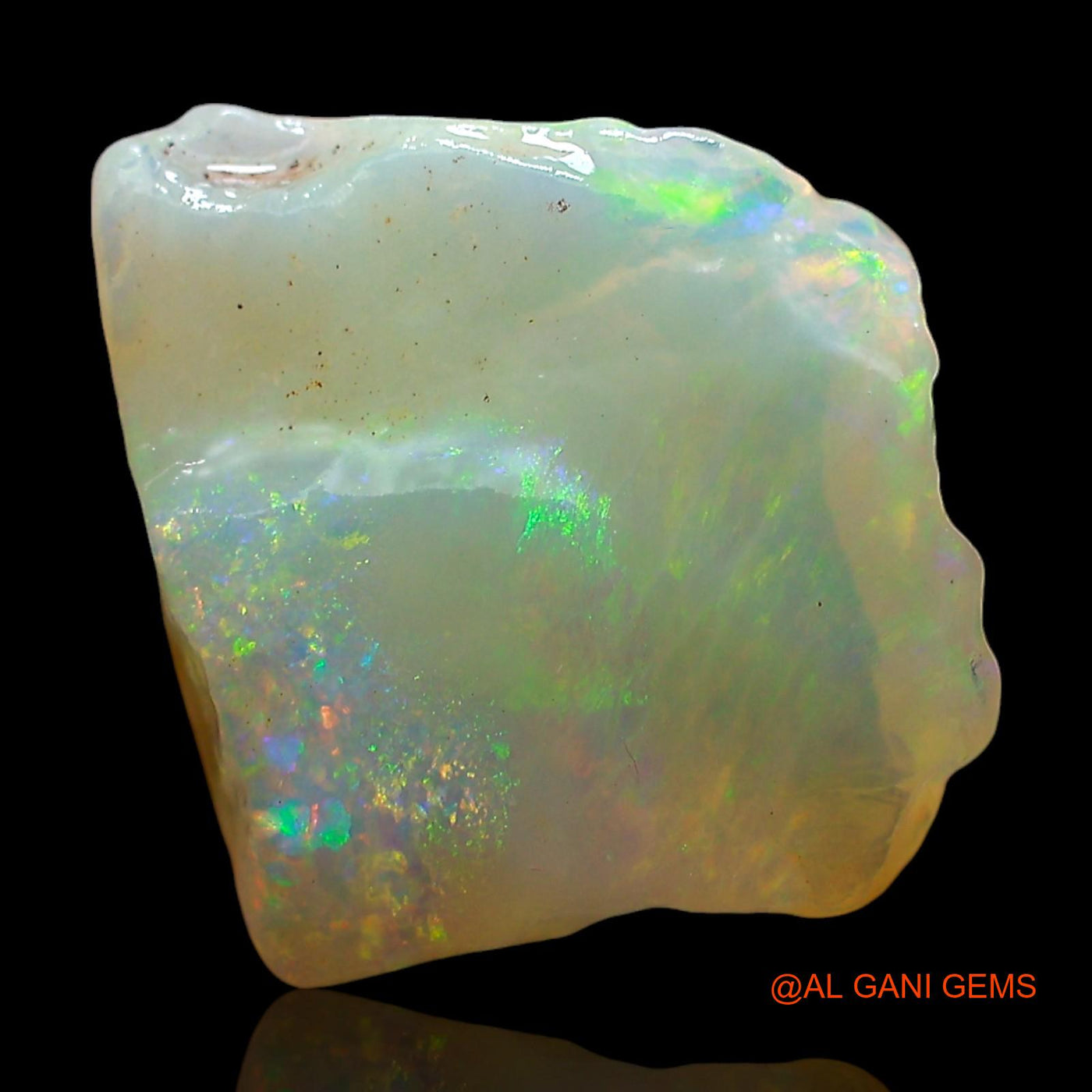 Natural Untreated Fire Opal Loose Gemstone Fancy Rough From Australia 4.00 Cts 12x11x4 mm RE-398